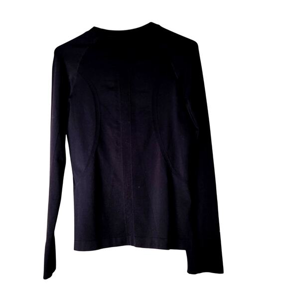 Stelle Black Long Sleeve Top M Compression Style Darts Stretchy Layering Capsule - Picture 2 of 8